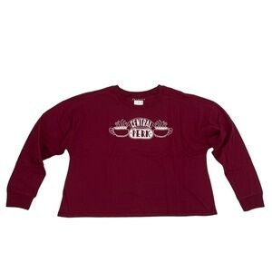 NWT Jerry Leigh F•R•I•E•N•D•S Central Perk Red Long Sleeve T-Shirt Size XL
